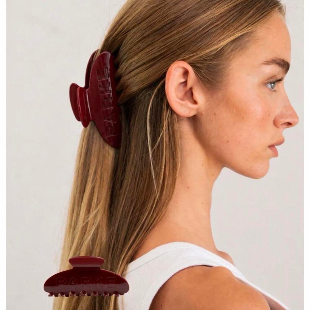 Parke claw clip maroon